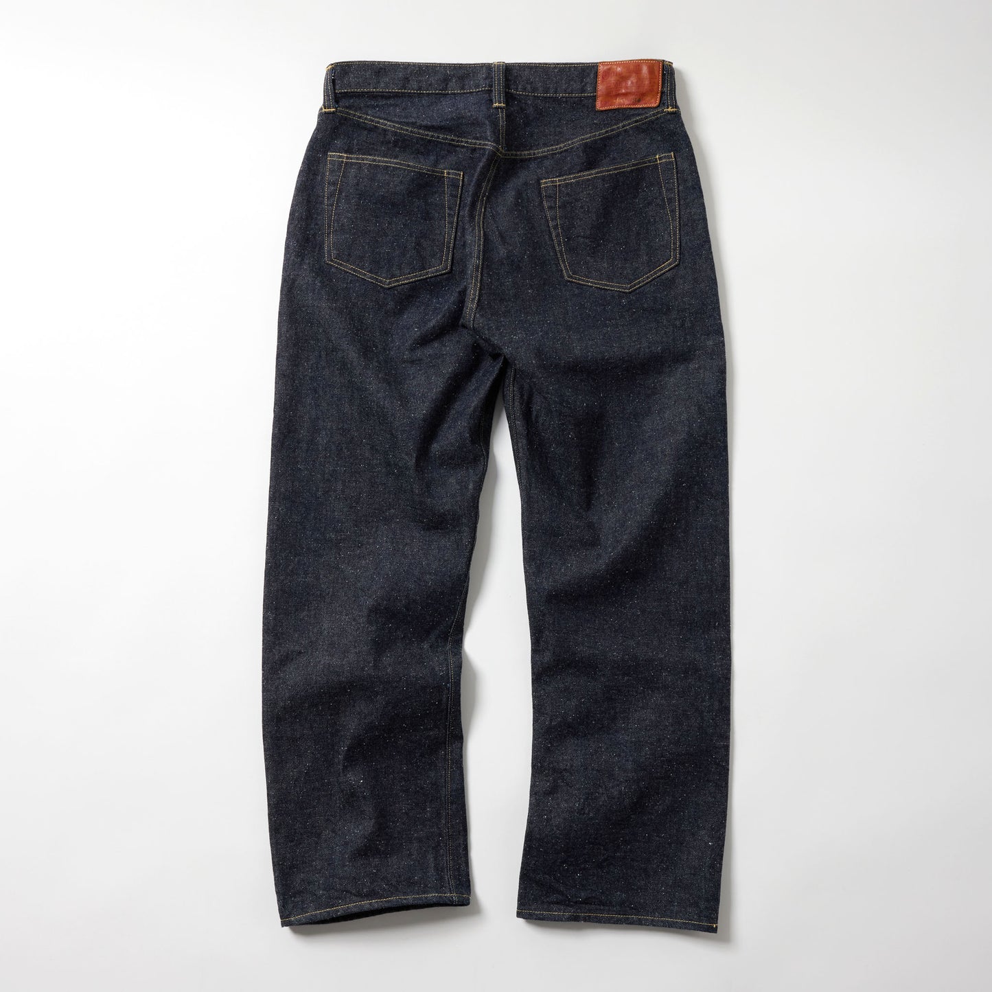 GL42504A / RECYCLED WASTE SUVIN COTTON YARN 14oz. DENIM 5POCKET STRAIGHT PANTS