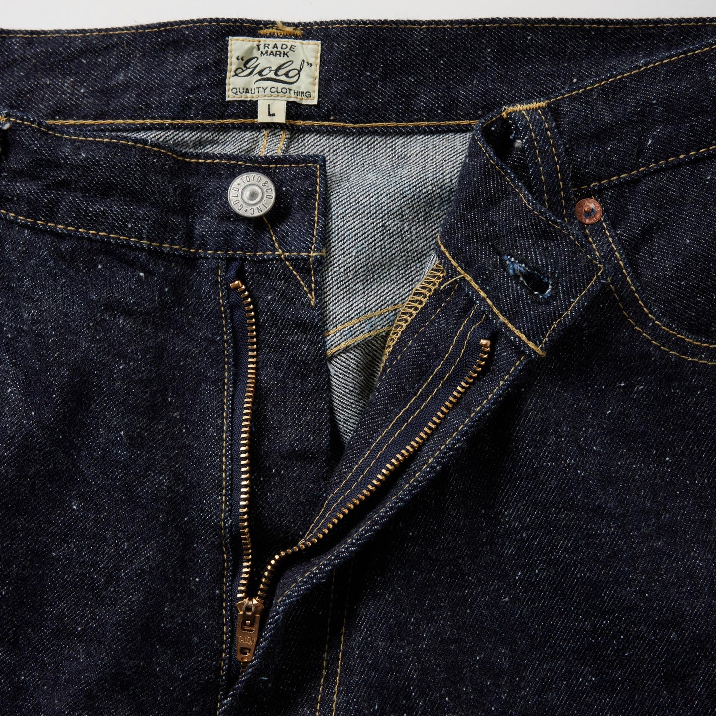 2025年3月22日発売 / GL42505A / RECYCLED WASTE SUVIN COTTON YARN 11.5oz. DENIM 5POCKET WIDE PANTS (ZIPPER FLY)
