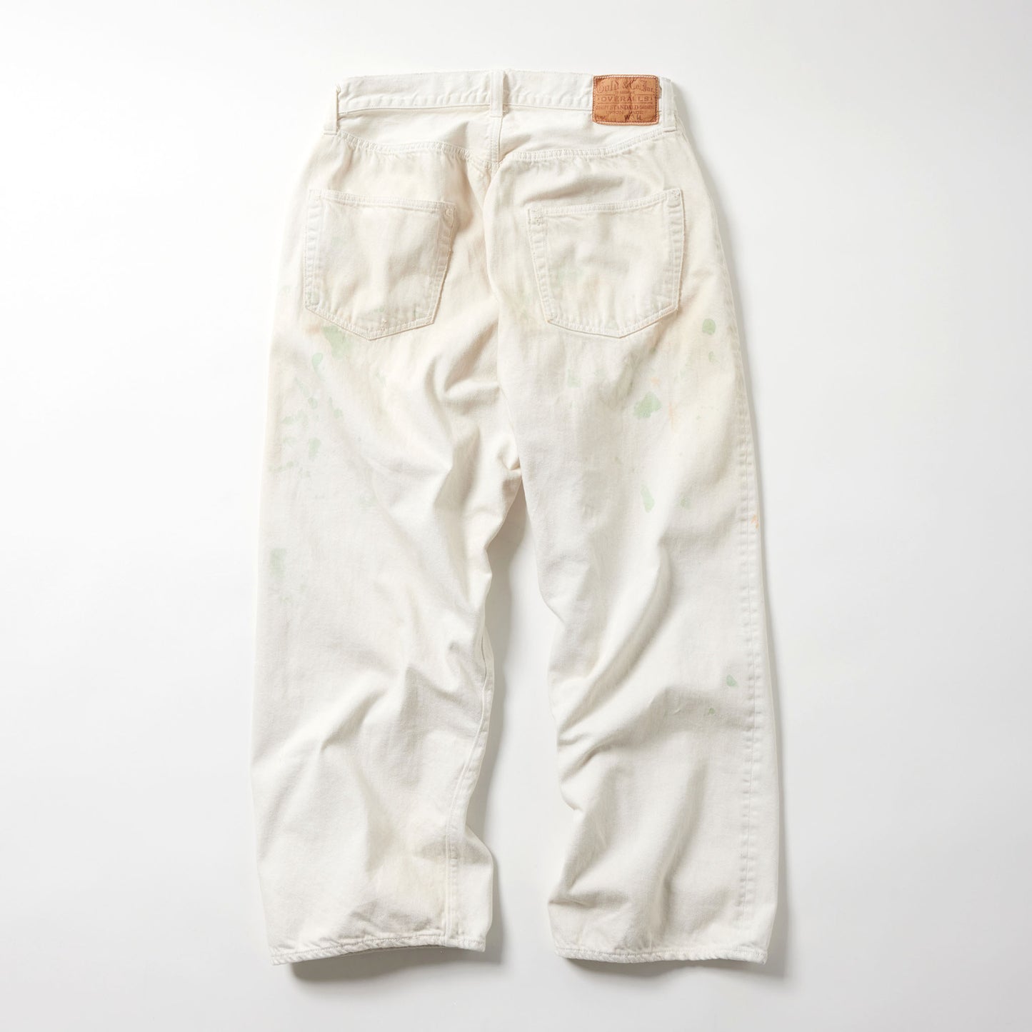 GL42505H / RECYCLED WASTE SUVIN COTTON YARN 11.5oz. DENIM 5POCKET WIDE PANTS VINTAGE WASHED (ZIPPER FLY)