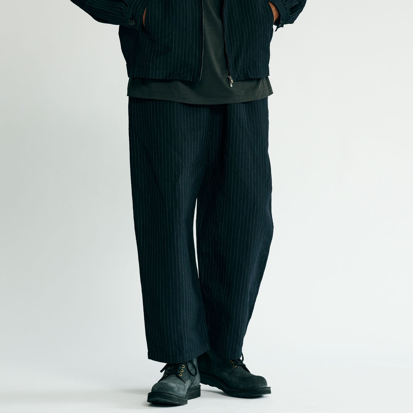 GL42506 / LINEN × WOOL TROPICAL 1TUCK EASY PANTS