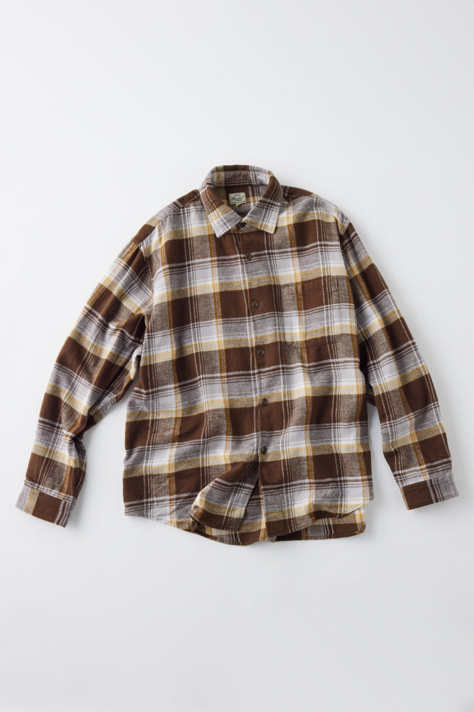 GL29137 / COTTON NEL CHECK REGULAR SHIRT