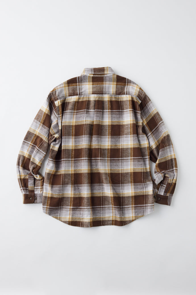 GL29137 / COTTON NEL CHECK REGULAR SHIRT