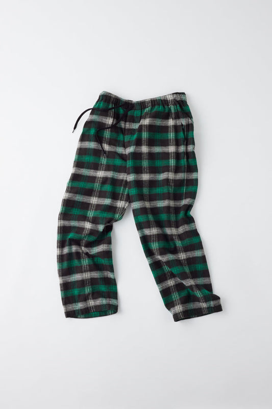 GL42404 / COTTON NEL CHECK EASY PANTS