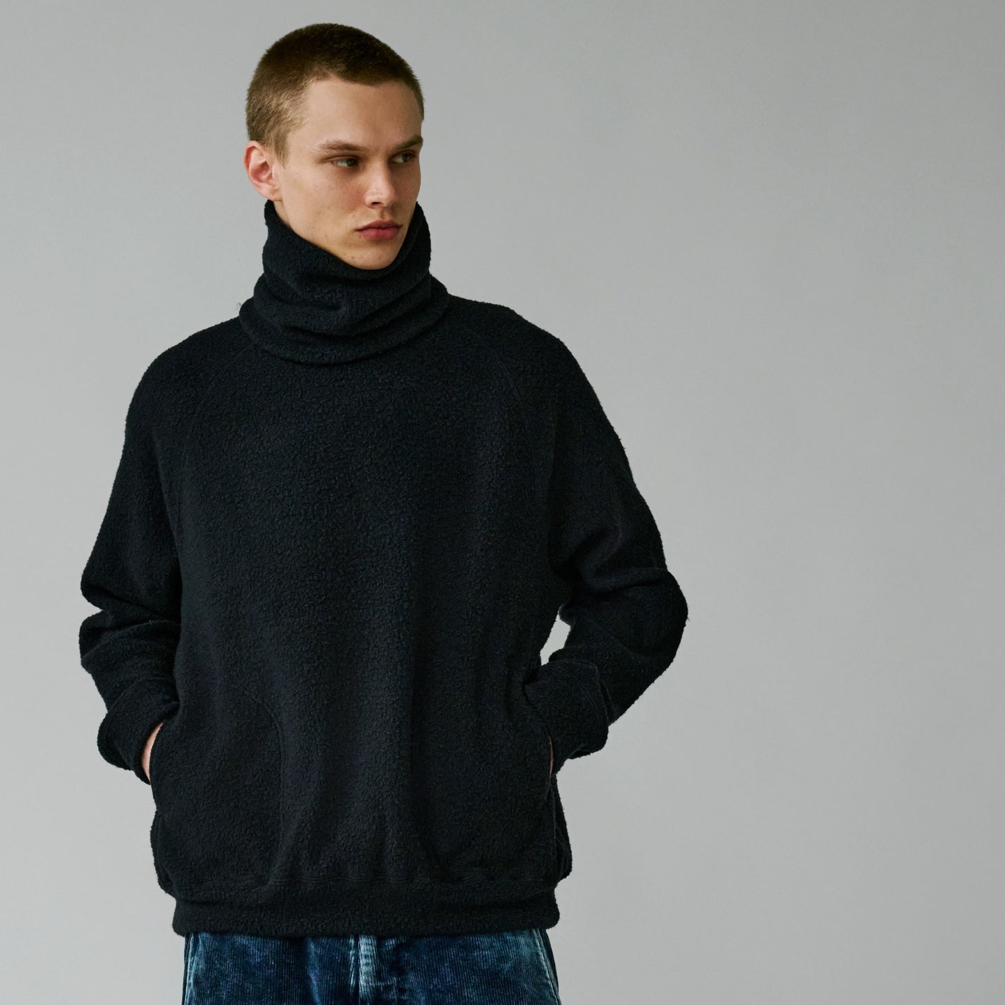 2025年11月1日入荷予定 / GL02858 / WOOL SUPER 140's FLEECE NECK WARMER