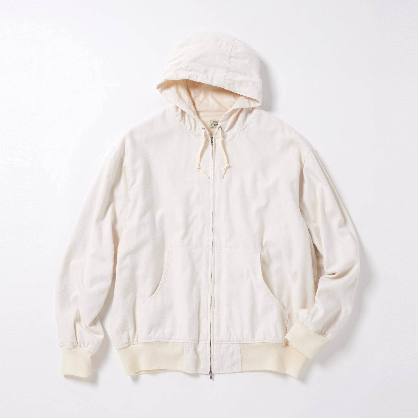 GL15475 / COTTON × SILK NEP DUCK ZIP PARKA