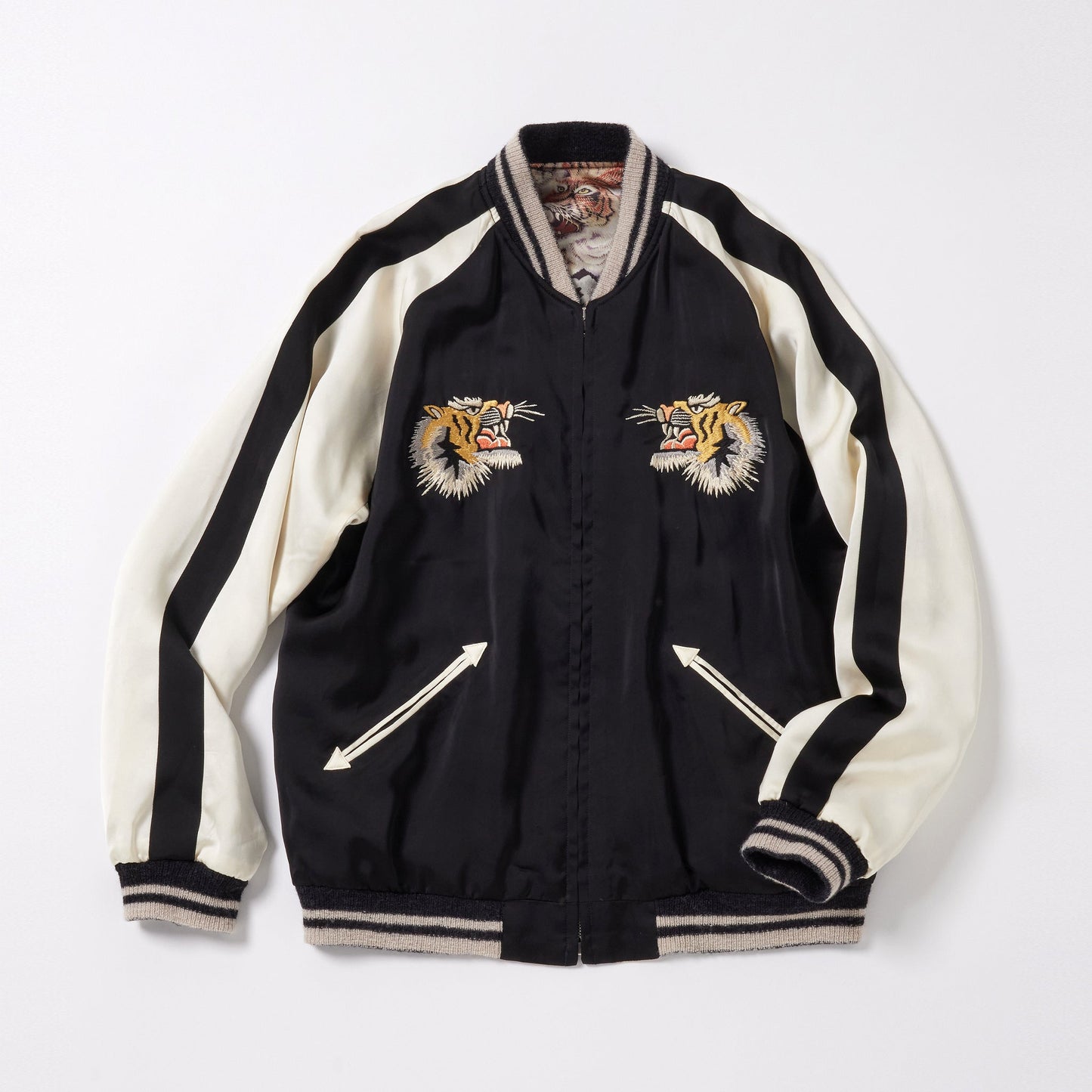 GL15480 / SPECIAL EDITION ACETATE SOUVENIR JACKET "ONE HUNDRED TIGER" (REVERSIBLE SIDE)