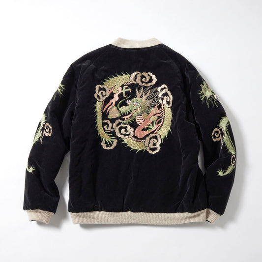 GL15551 / SPECIAL EDITION VELVETEEN SOUVENIR JACKET "GREEN DRAGON"