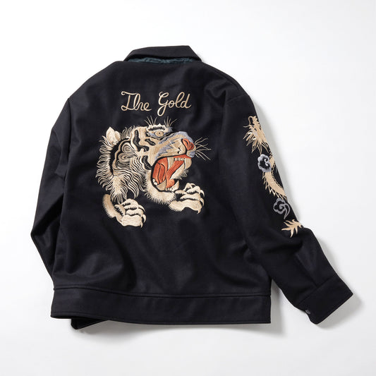 GL15552 / WOOL MELTON SOUVENIR JACKET “TIGER HEAD”