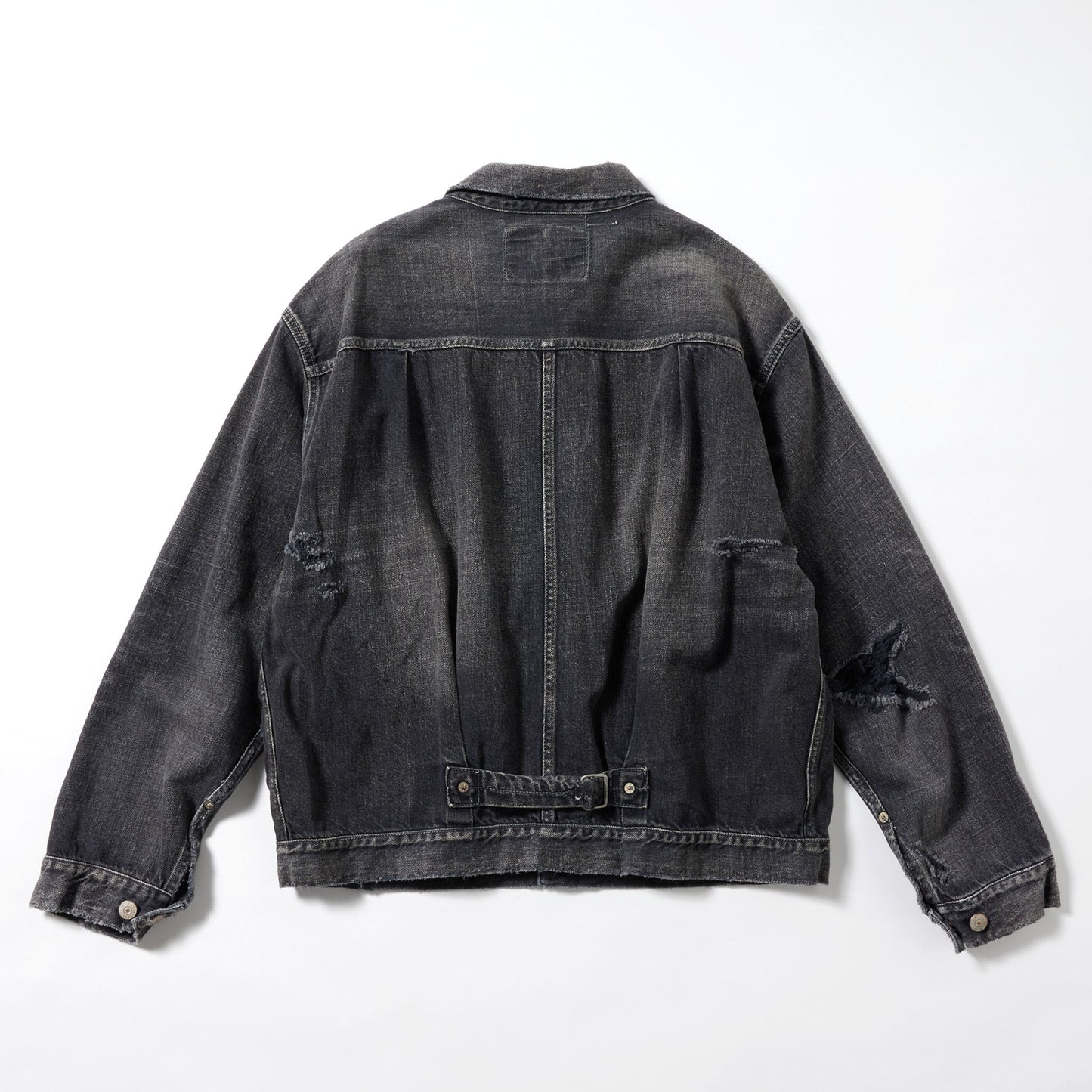 2024年10月18日発売 / GL15558H / RECYCLED WASTE SUVIN COTTON YARN 11.5oz. DENIM PLEATED BLOUSE VINTAGE WASHED