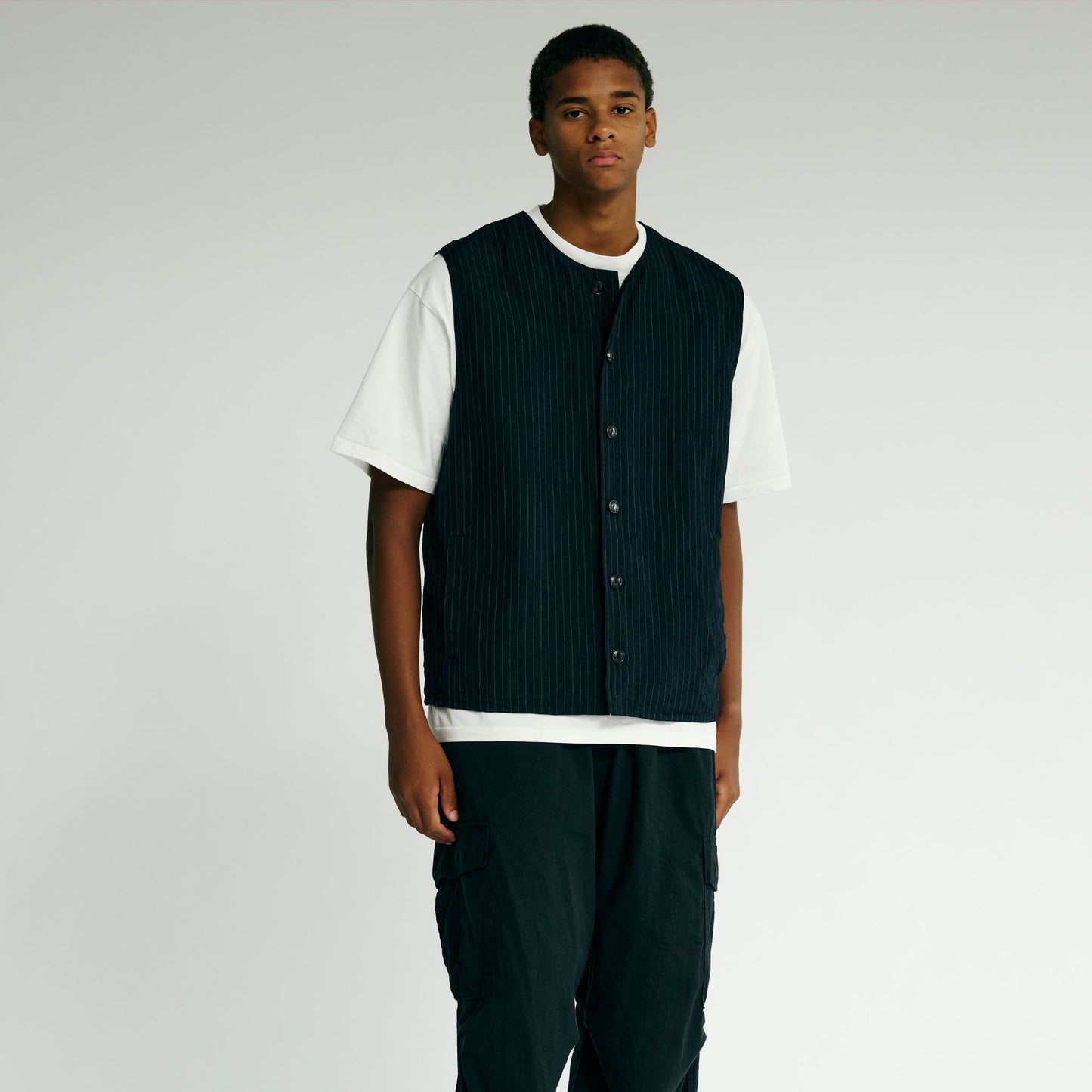 2025年3月22日発売 / GL15676 / LINEN × WOOL TROPICAL CREW NECK VEST