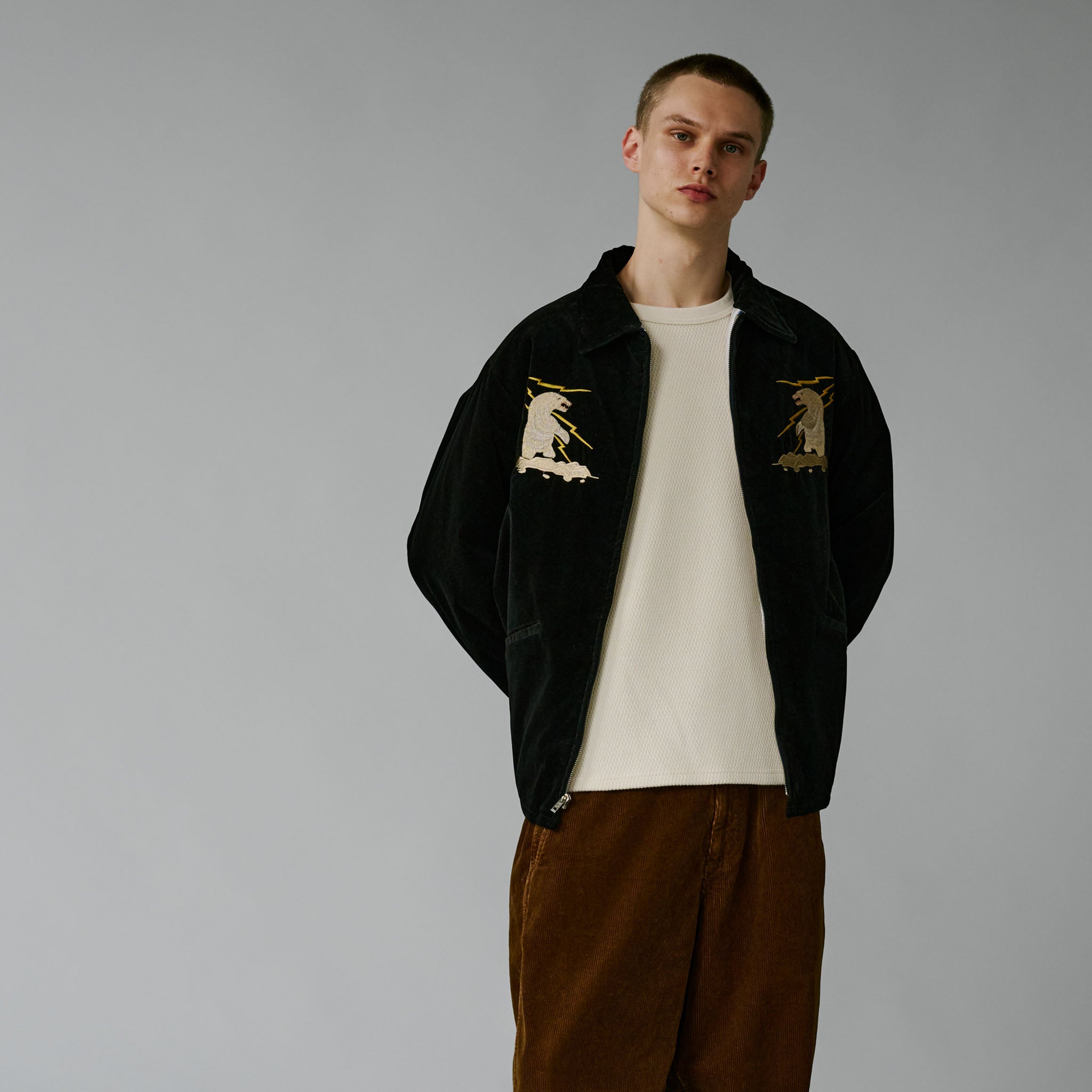 GL15678 / VELVETEEN ALASKA JACKET – gold