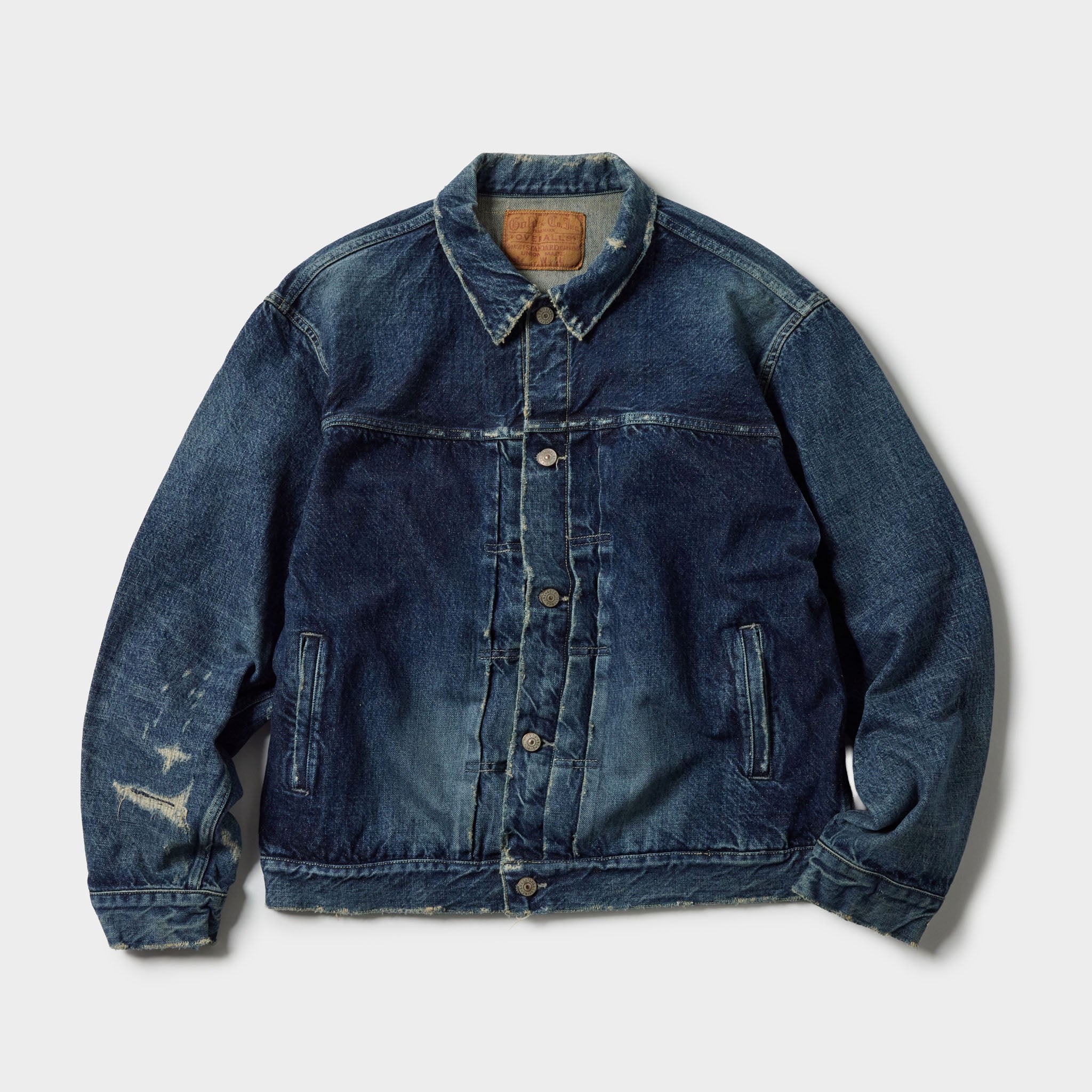 GL15731H / RECYCLED WASTE SUVIN COTTON YARN 14oz. DENIM JACKET