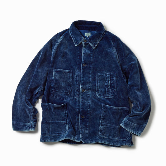 GL15739 /  9W INDIGO CORDUROY WORK COAT