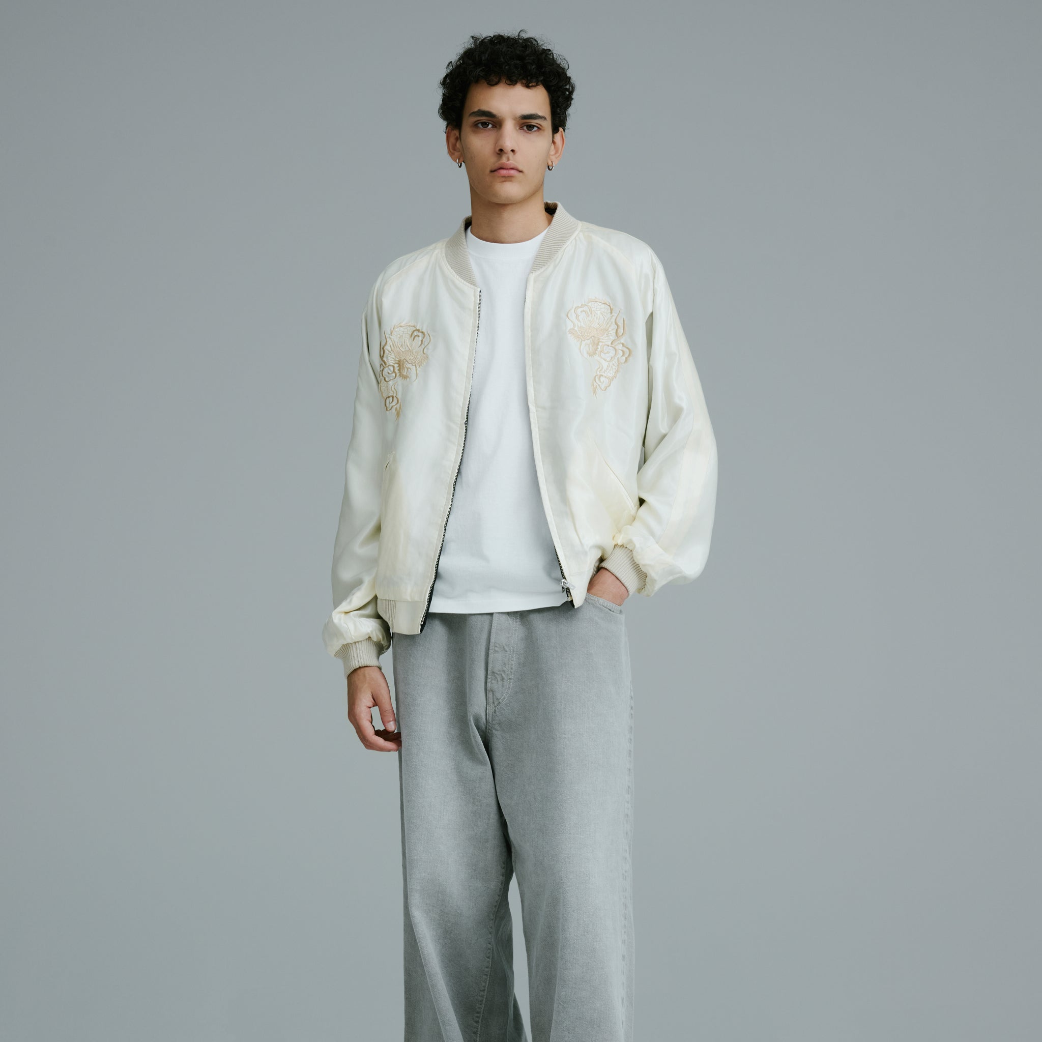 希少 1950s DRAGON MFG Clean Cut 米国ブランド 歴史 GL15852 / ACETATE SOUVENIR JACKET 