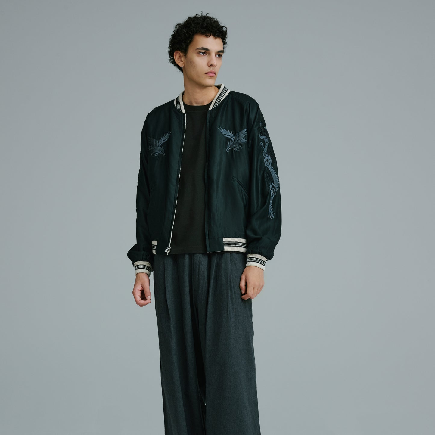 GL15852 / ACETATE SOUVENIR JACKET "DRAGON"