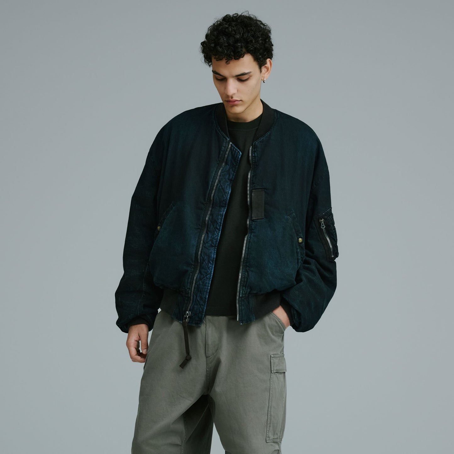 2026年1月2日入荷予定 / GL15855H / CLIMASHIELD PADDING 10oz. DENIM MA-1 PIGMENT PAINTED