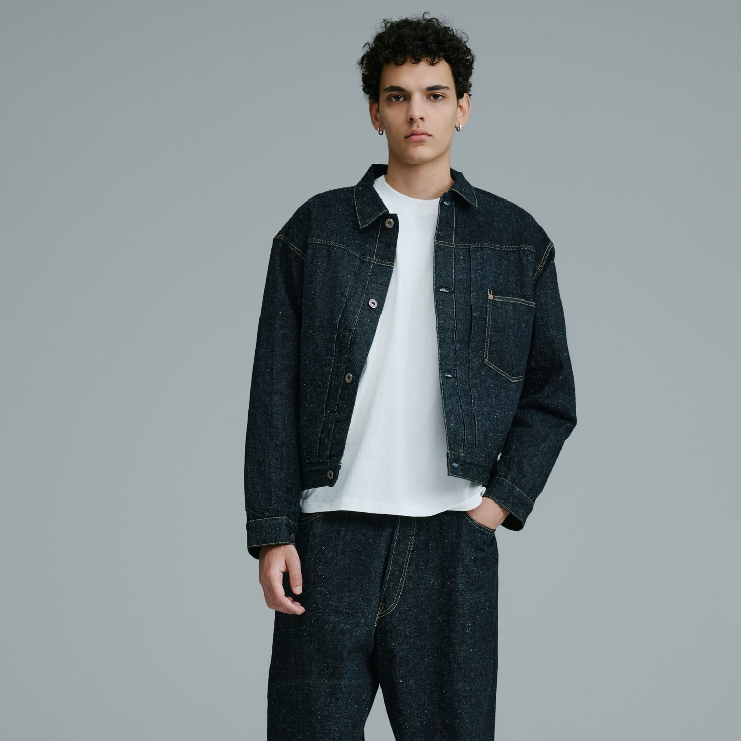 2026年1月2日入荷予定 / GL15860 / RECYCLED WASTE SUVIN COTTON YARN 11.5oz. DENIM BLOUSE WWⅡ MODEL