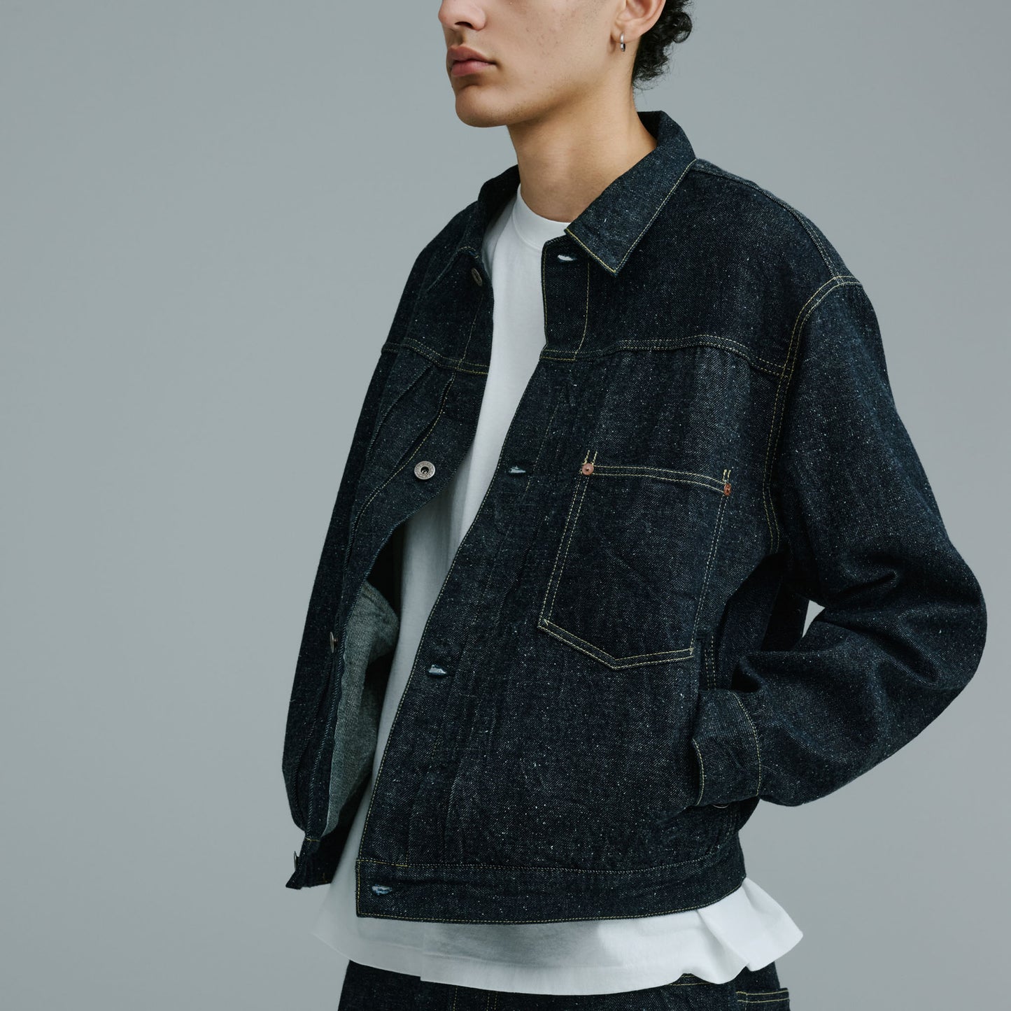 2026年1月2日入荷予定 / GL15860 / RECYCLED WASTE SUVIN COTTON YARN 11.5oz. DENIM BLOUSE WWⅡ MODEL