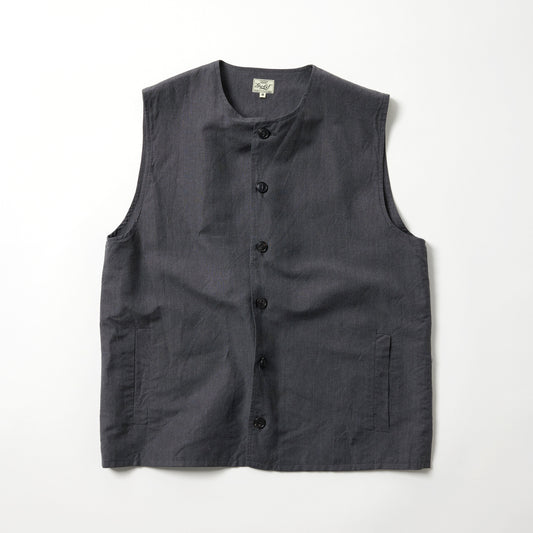 2026年2月14日入荷 / GL15864 / LINEN × WOOL TROPICAL CREW NECK VEST