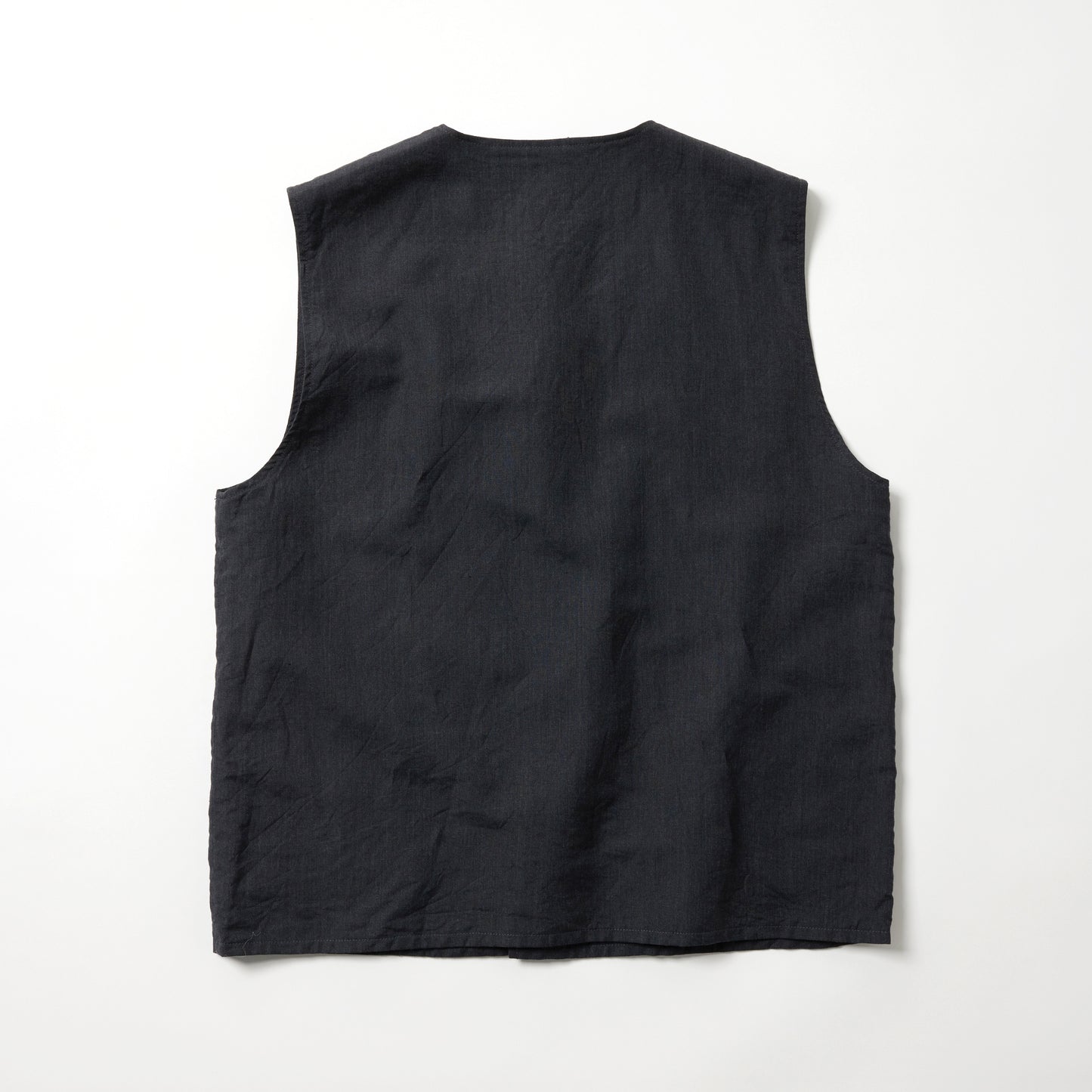 GL15864 / LINEN × WOOL TROPICAL CREW NECK VEST