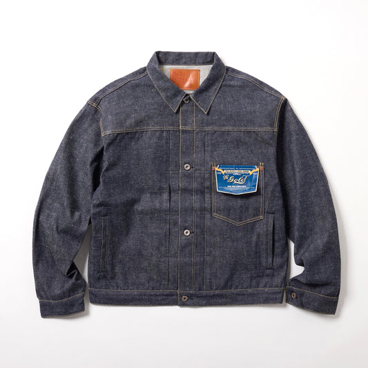GL16001N / RECYCLED WASTE SUVIN COTTON YARN 14oz. DENIM BLOUSE WWⅡ MODEL