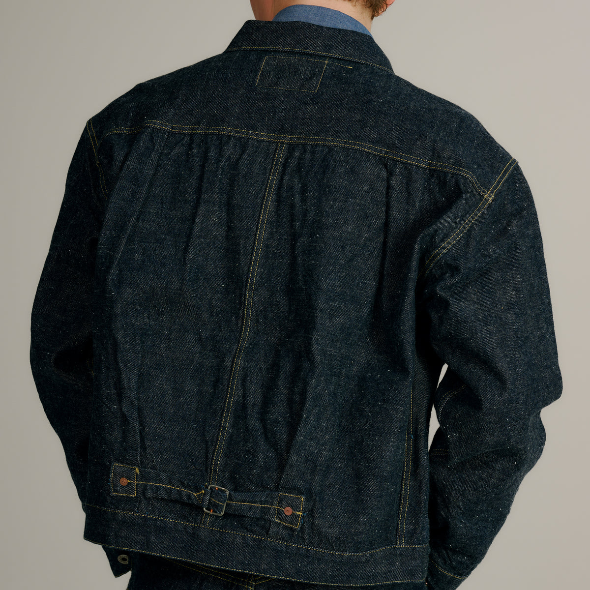 2026年9月19日入荷予定 / GL16001N / RECYCLED WASTE SUVIN COTTON YARN 14oz. DENIM BLOUSE WWⅡ MODEL