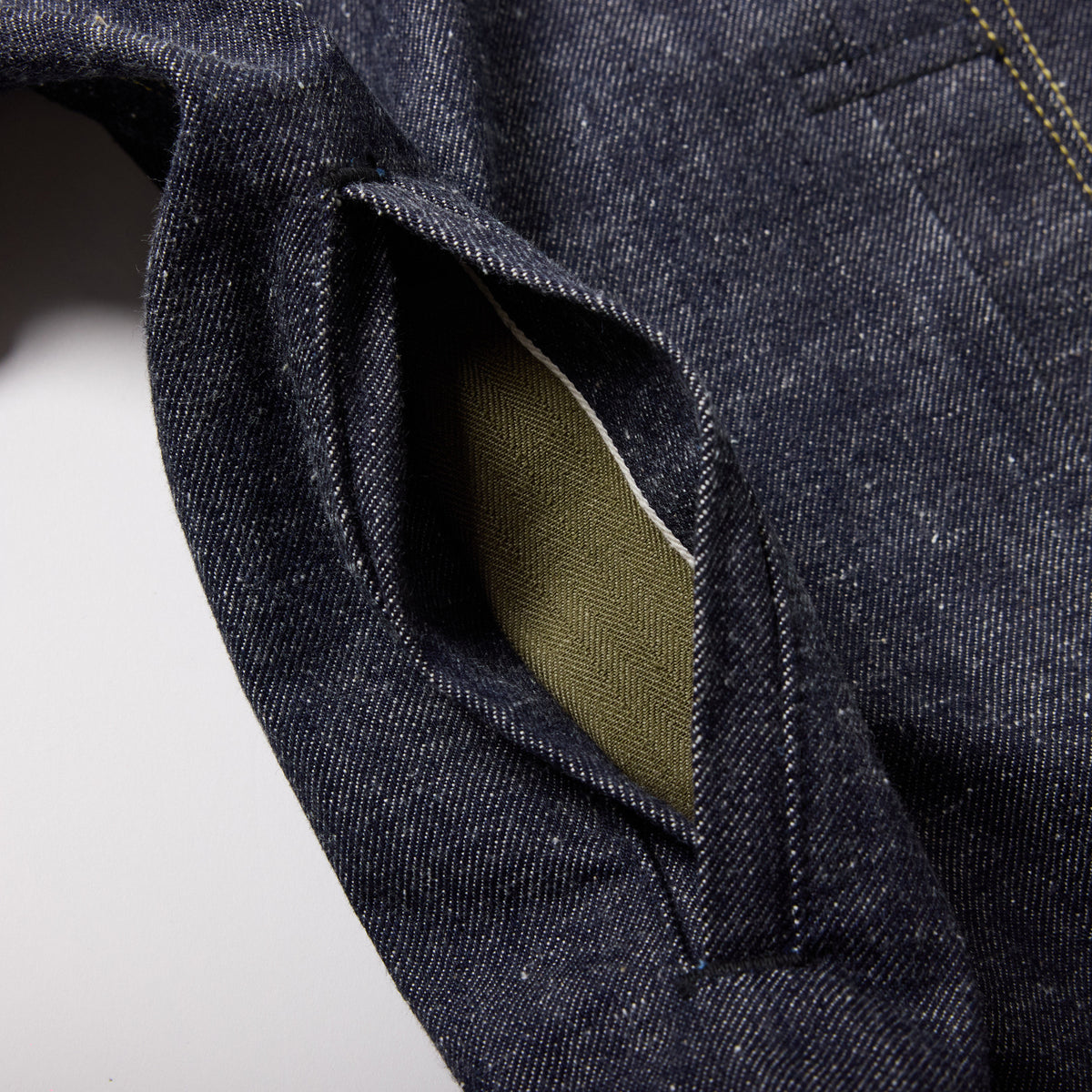 2026年9月19日入荷予定 / GL16001N / RECYCLED WASTE SUVIN COTTON YARN 14oz. DENIM BLOUSE WWⅡ MODEL