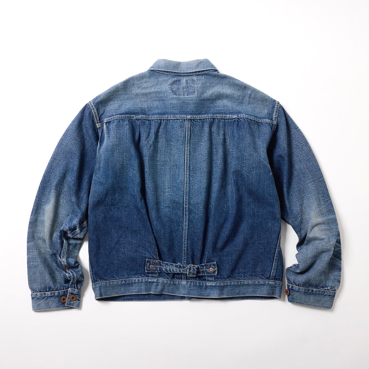 2026年9月19日入荷予定 / GL16002H / RECYCLED WASTE SUVIN COTTON YARN 11.5oz. DENIM BLOUSE WWⅡ MODEL VINTAGE WASHED