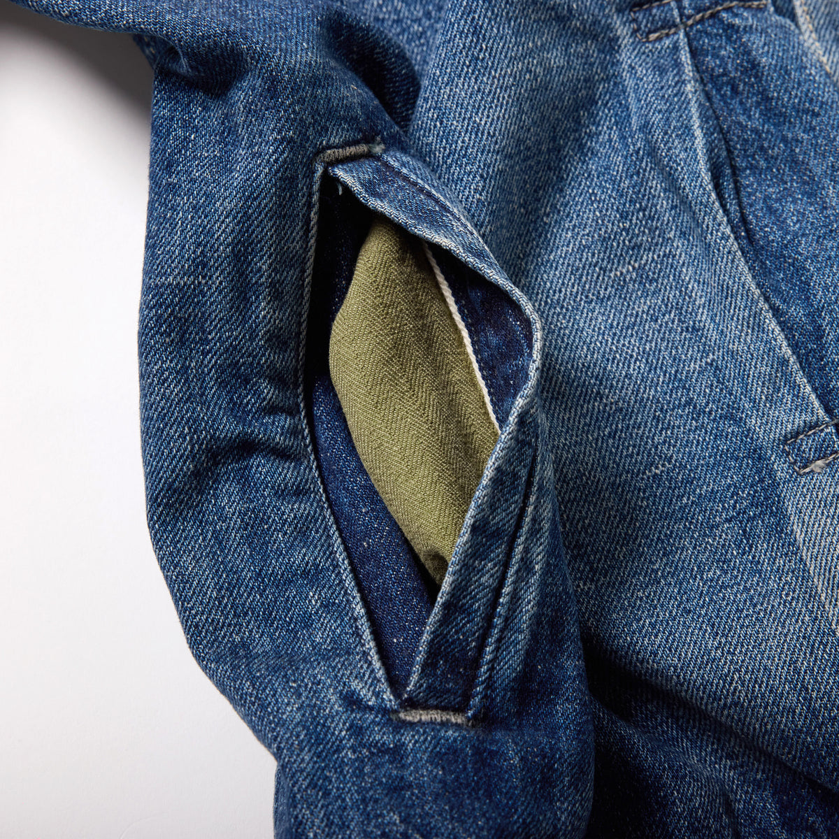 2026年9月19日入荷予定 / GL16002H / RECYCLED WASTE SUVIN COTTON YARN 11.5oz. DENIM BLOUSE WWⅡ MODEL VINTAGE WASHED