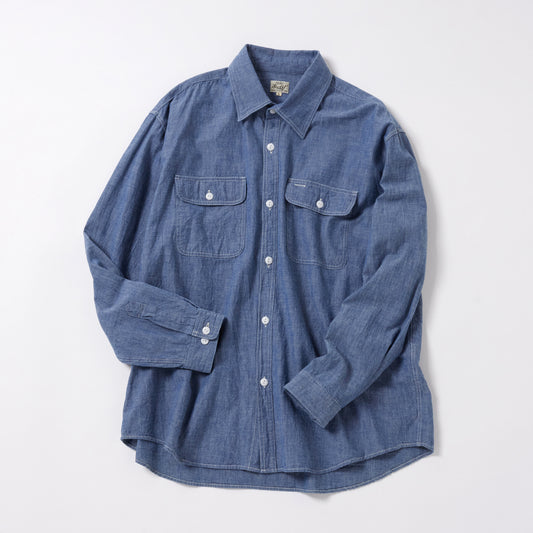 GL29189 / BLUE CHAMBRAY WORK SHIRT