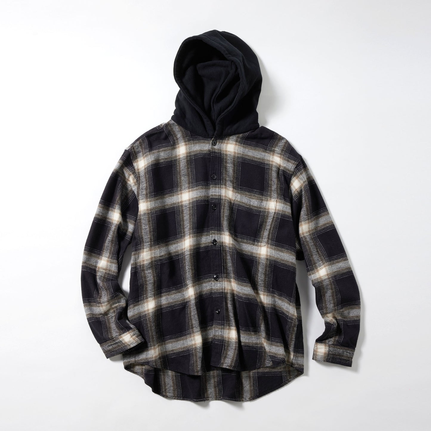 2024年10月11日発売 / GL29343 / COTTON NEL CHECK WORK SHIRT with SWEAT HOODIE