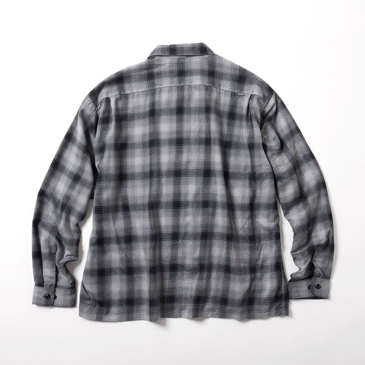 2026年10月24日入荷予定 / GL29753 / Super 120's WOOL CHECK OPEN SHIRT