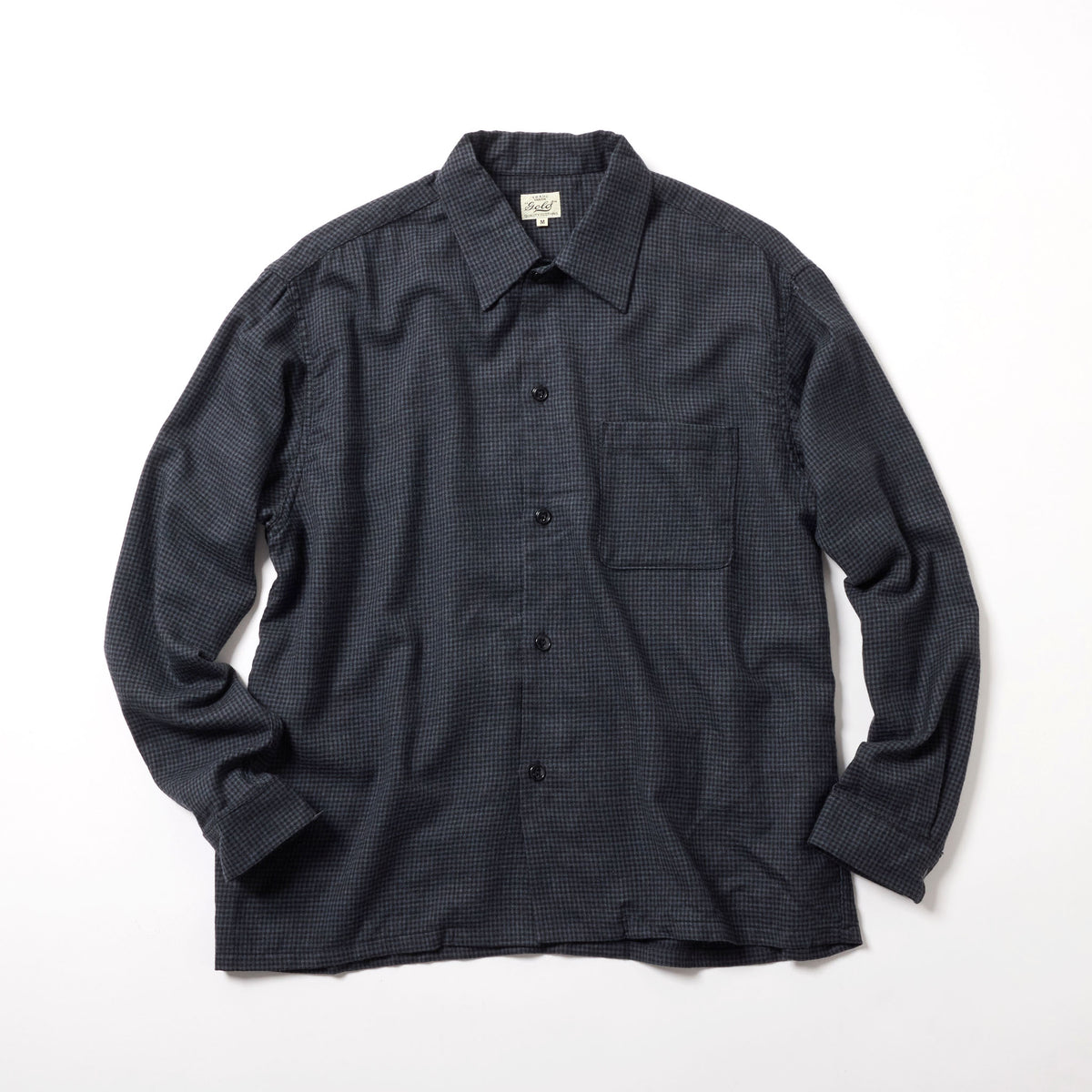 2026年10月24日入荷予定 / GL29753 / Super 120's WOOL CHECK OPEN SHIRT