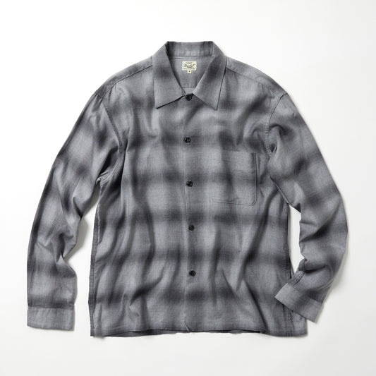 2026年2月14日入荷 / GL29646 / COTTON × SILK NEL CHECK OPEN SHIRT