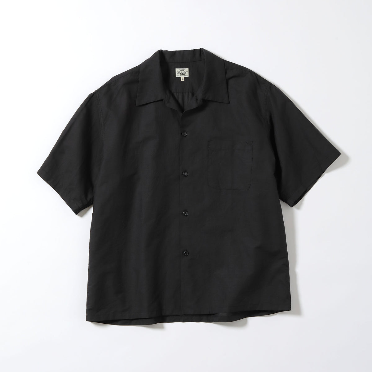 GL39539 / COTTON × RAMIE BROAD OPEN SHIRT – gold