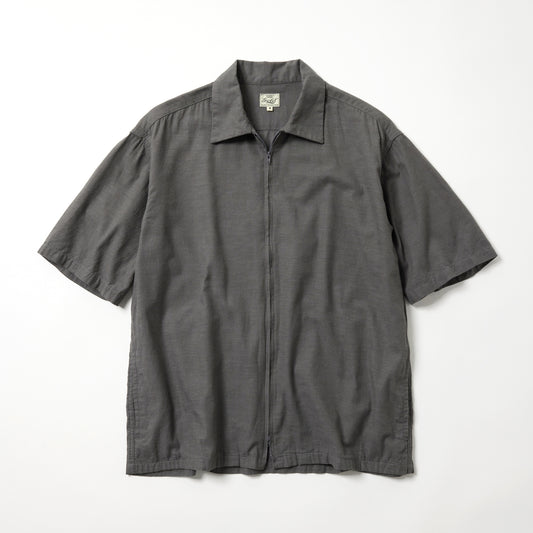 GL39650 / VAT DYE CHAMBRAY ZIP SHIRT
