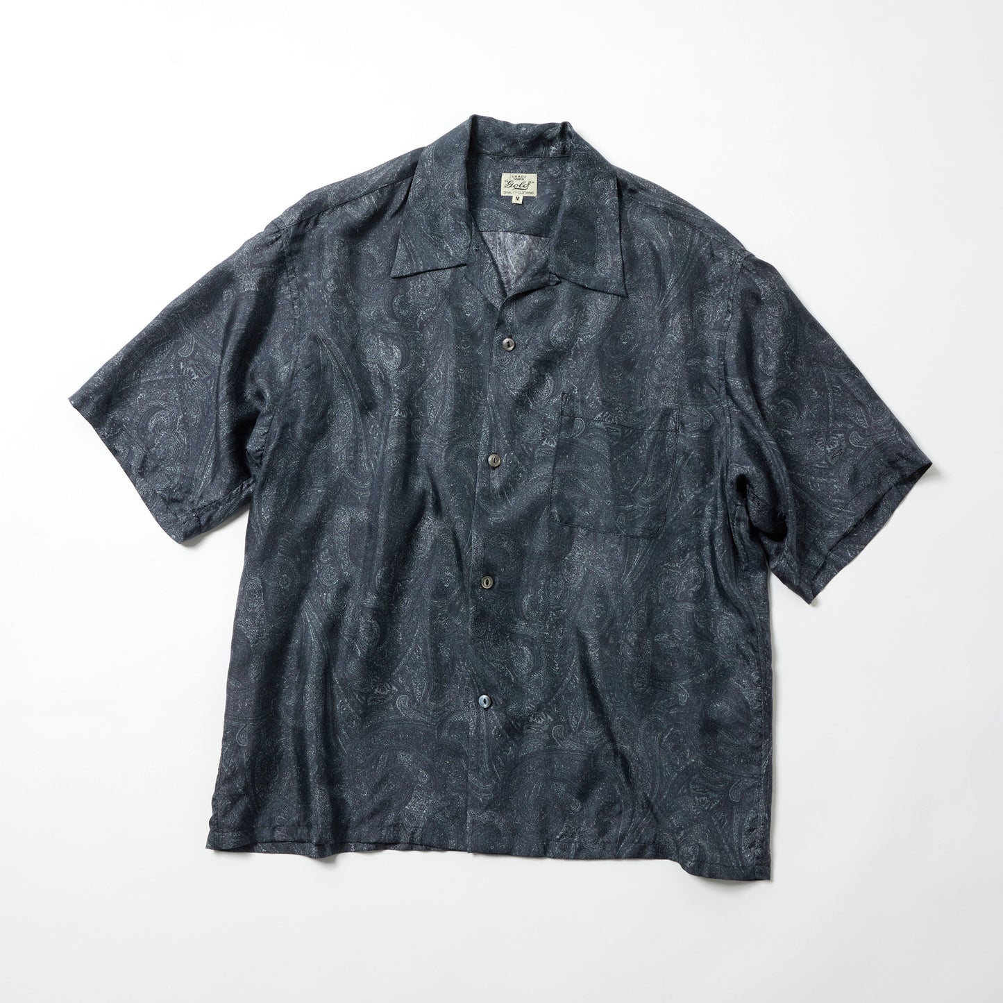 2026年5月23日入荷予定 / GL39651 / PAISLEY PATTERN SILK TWILL OPEN SHIRT
