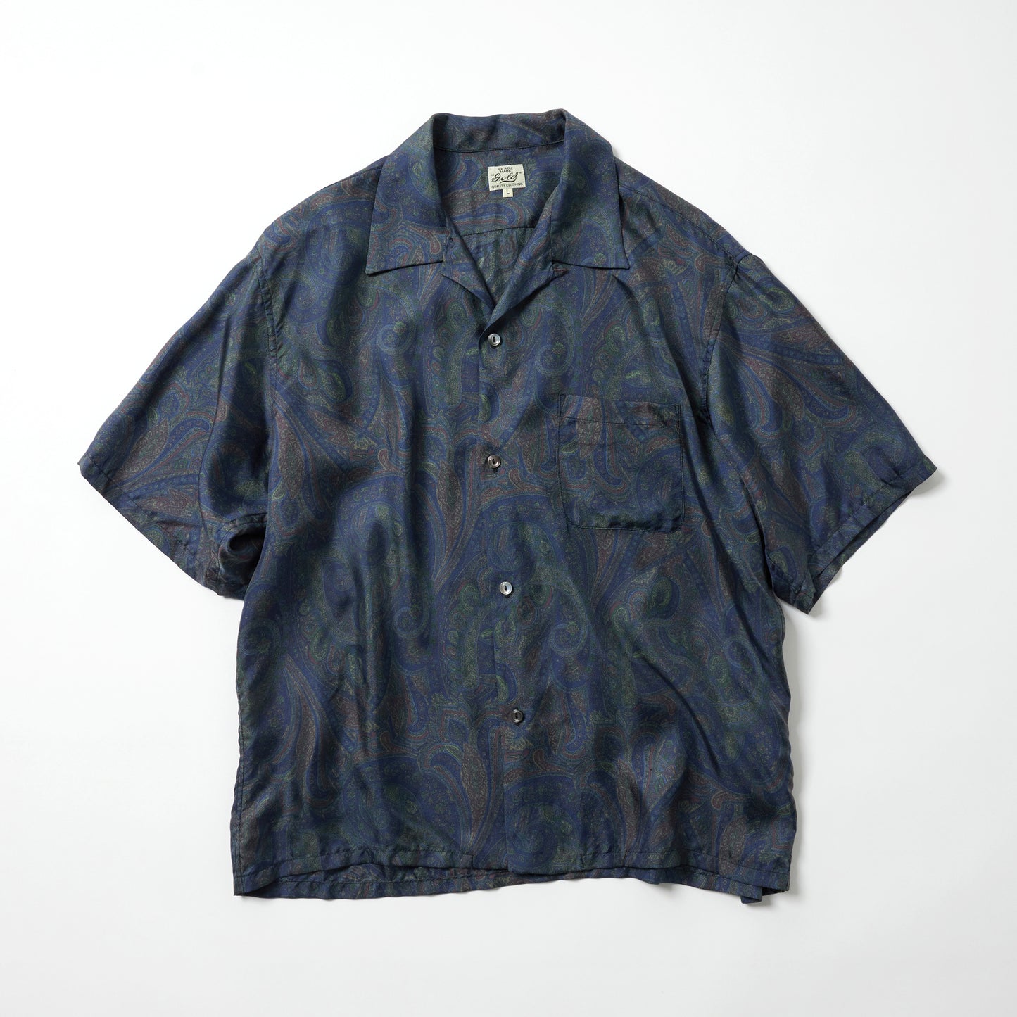 2026年5月23日入荷予定 / GL39651 / PAISLEY PATTERN SILK TWILL OPEN SHIRT