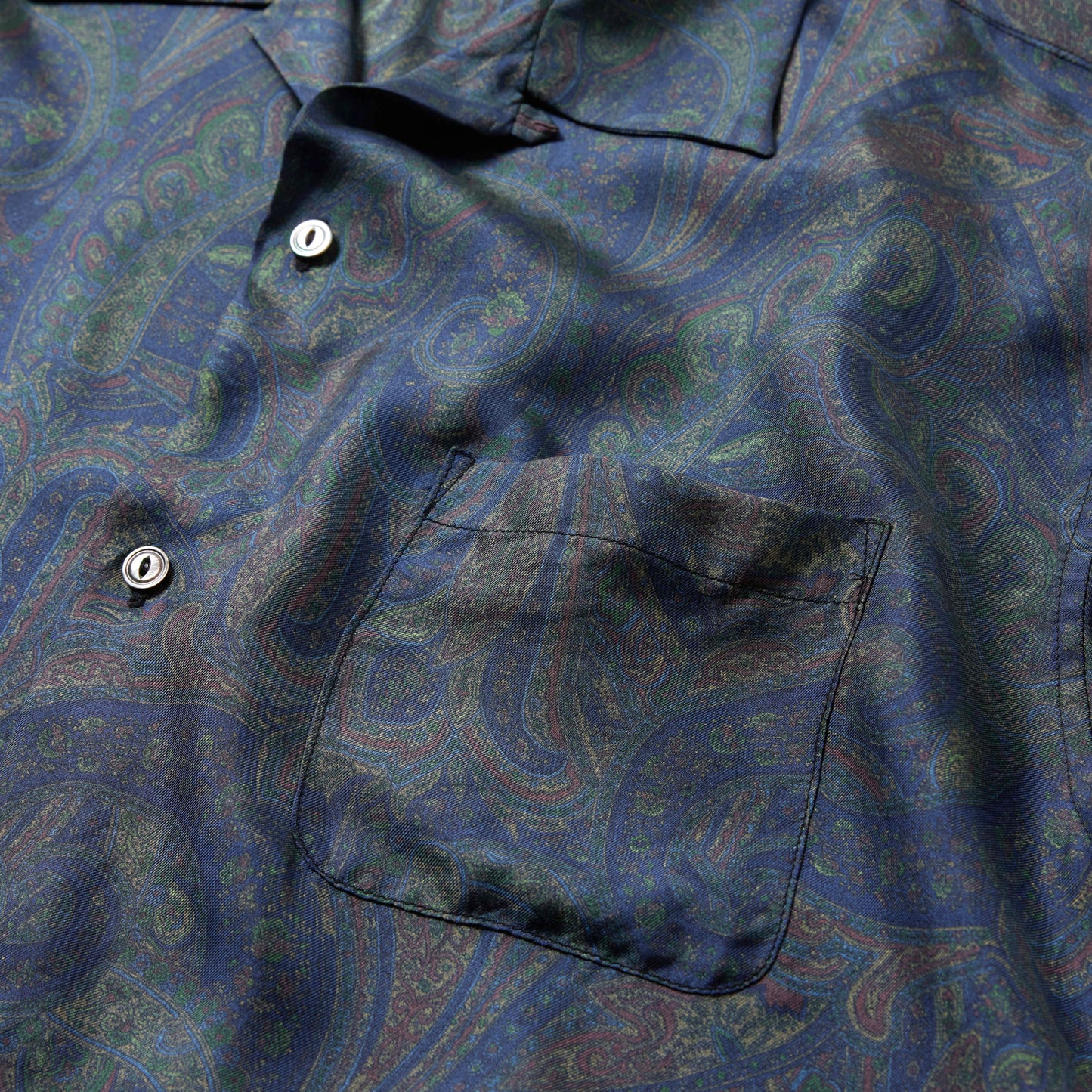 2026年5月23日入荷予定 / GL39651 / PAISLEY PATTERN SILK TWILL OPEN SHIRT