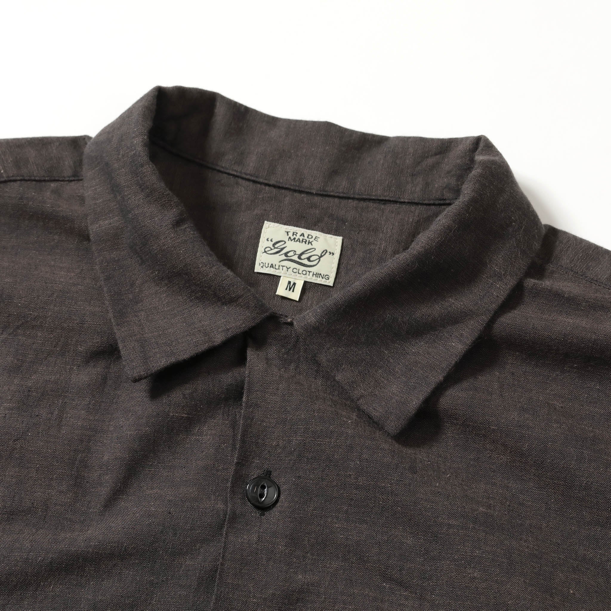 2026年6月27日入荷予定 / GL39758 / VAT DYE CHAMBRAY OPEN SHIRT – gold