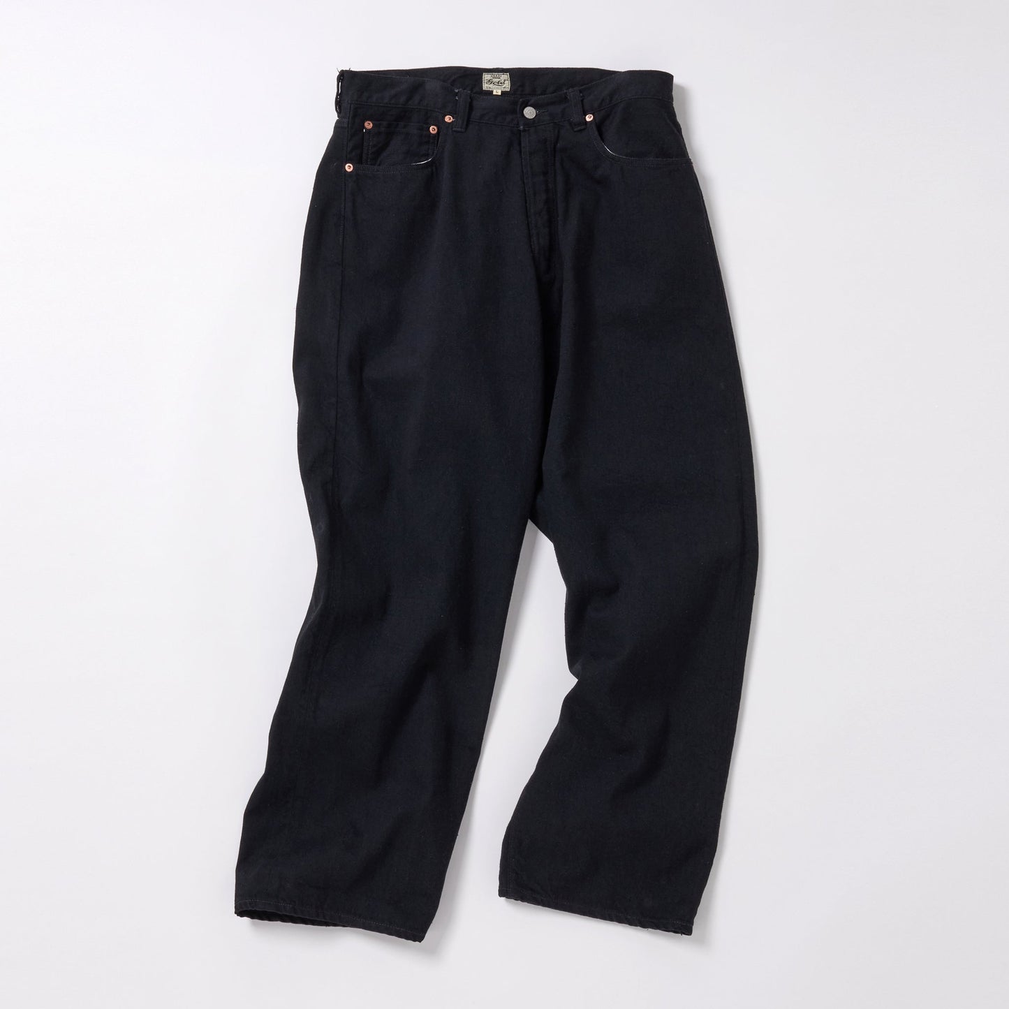 GL42427A / RECYCLED WASTE SUVIN COTTON YARN 11.5oz. DENIM 5POCKET WIDE PANTS
