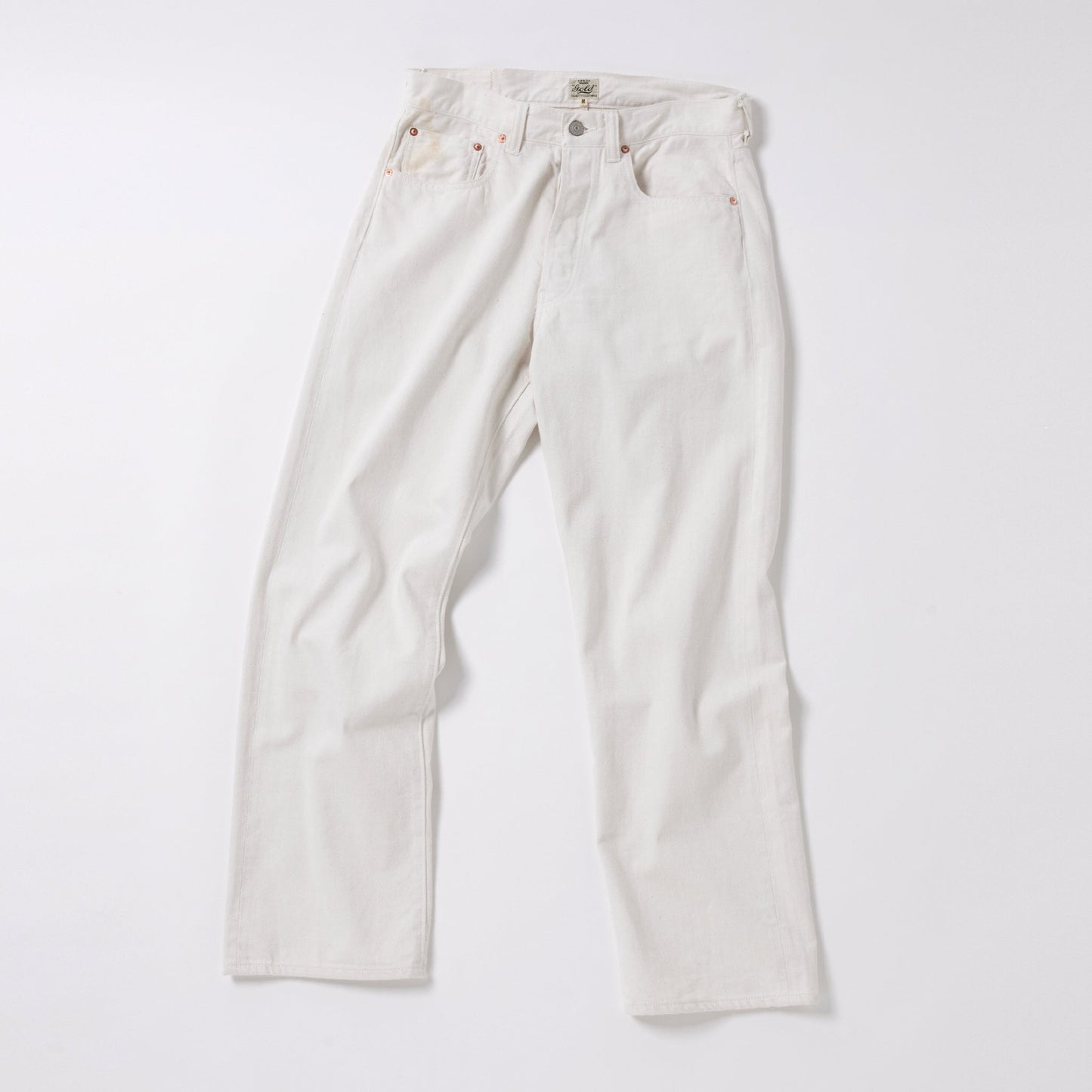 GL42428A / RECYCLED WASTE SUVIN COTTON YARN 11.5oz. DENIM 5POCKET STRAIGHT PANTS