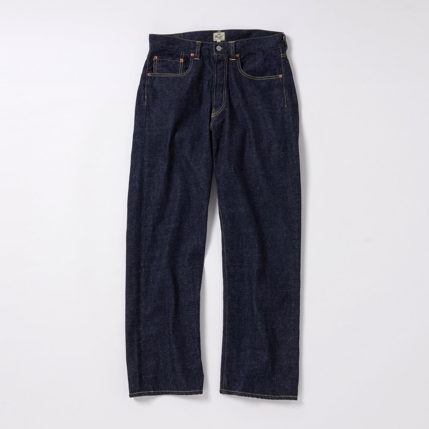 GL42428A / RECYCLED WASTE SUVIN COTTON YARN 11.5oz. DENIM 5POCKET STRAIGHT PANTS