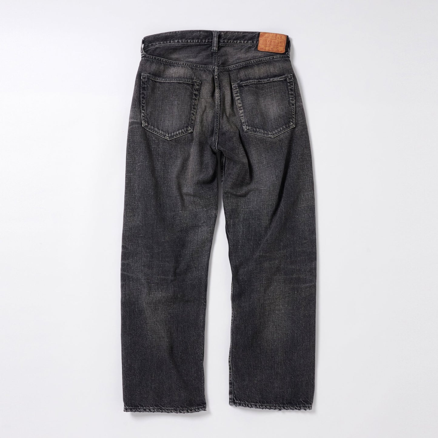 GL42428H / RECYCLED WASTE SUVIN COTTON YARN 11.5oz. DENIM 5POCKET STRAIGHT PANTS VINTAGE WASHED