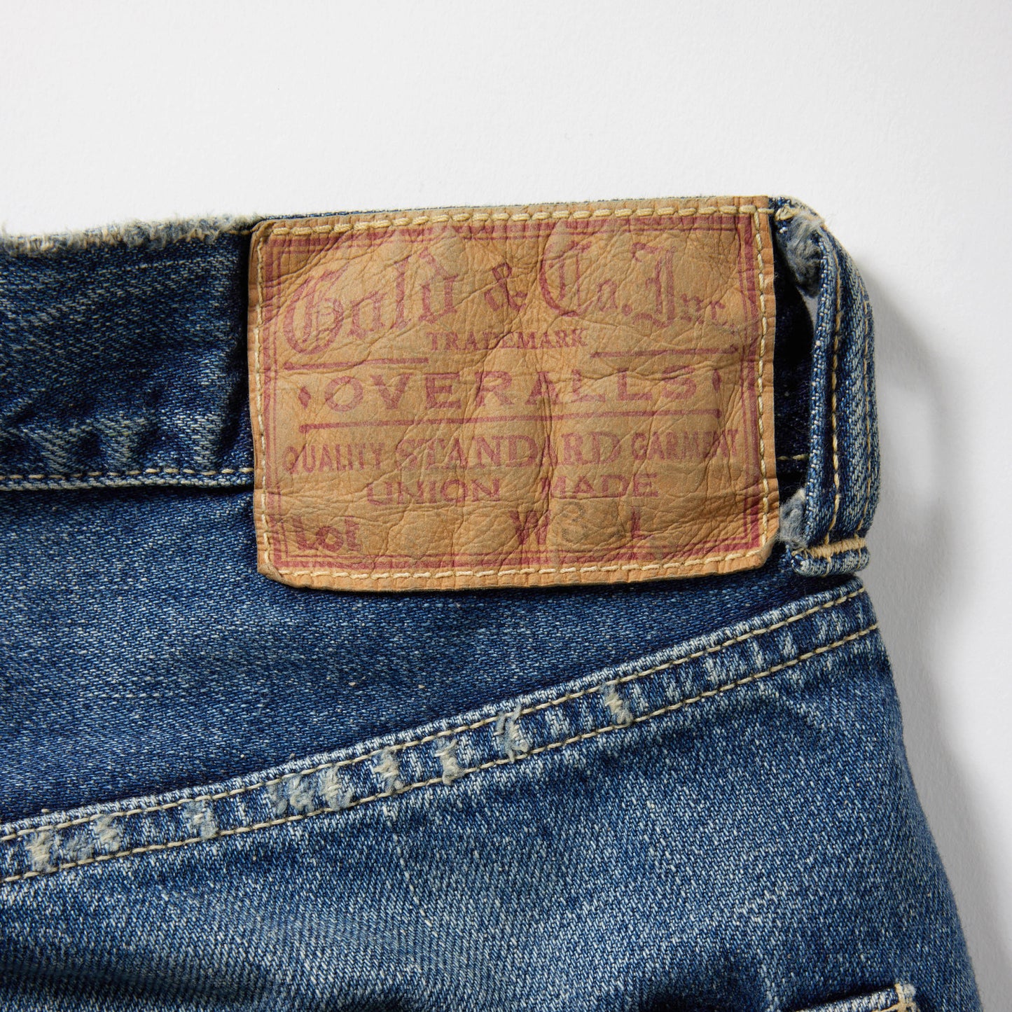 GL42473H / RECYCLED WASTE SUVIN COTTON YARN 11.5oz. DENIM 5POCKET STRAIGHT PANTS VINTAGE WASHED