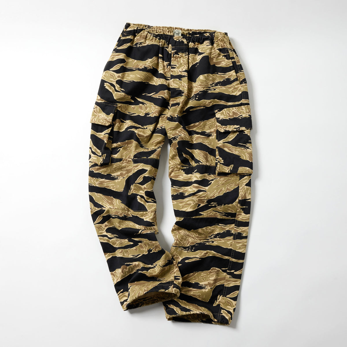 GL42508 / TIGER PATTERN EASY CARGO PANTS – gold