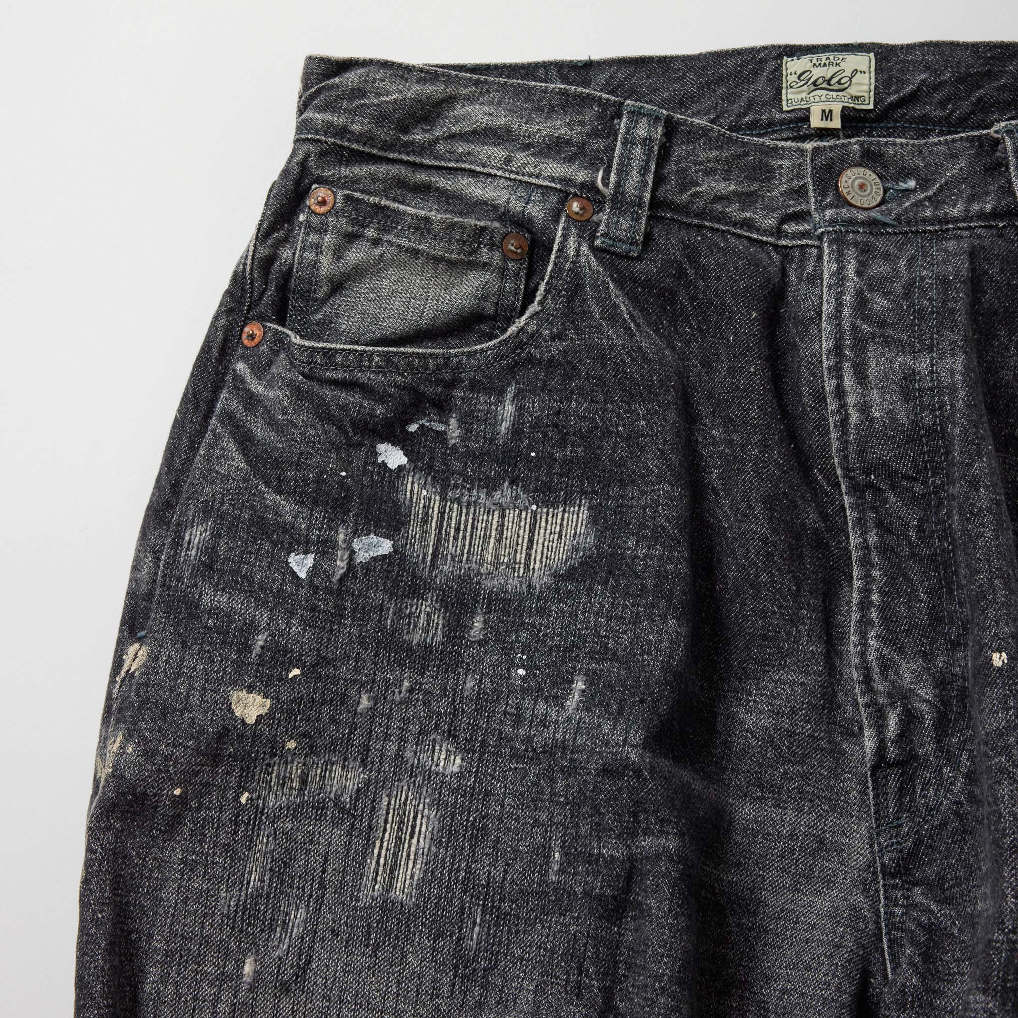 GL42579H / RECYCLED WASTE SUVIN COTTON YARN 14oz. DENIM 5POCKET