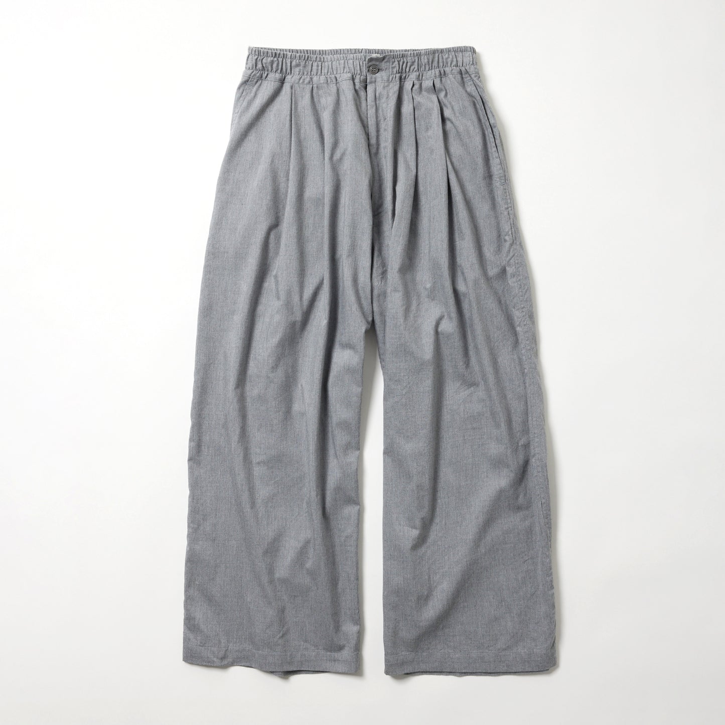 GL42617 / COTTON ×SILK NEL 2TUCK EASY WIDE PANTS