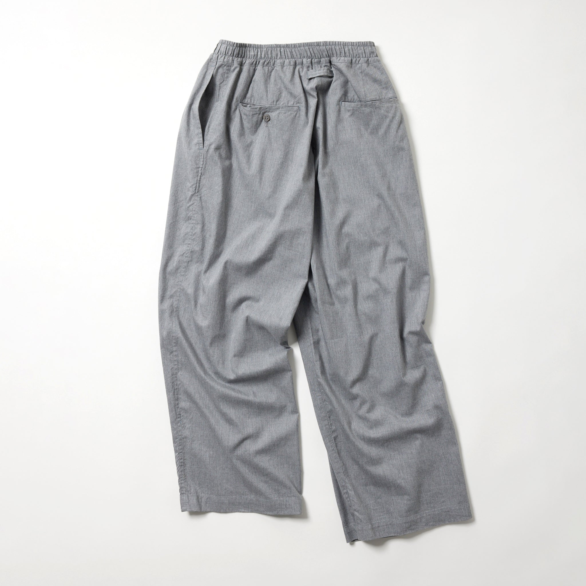 5個口のd GL42617 / COTTON ×SILK NEL 2TUCK EASY WIDE PANTS – gold