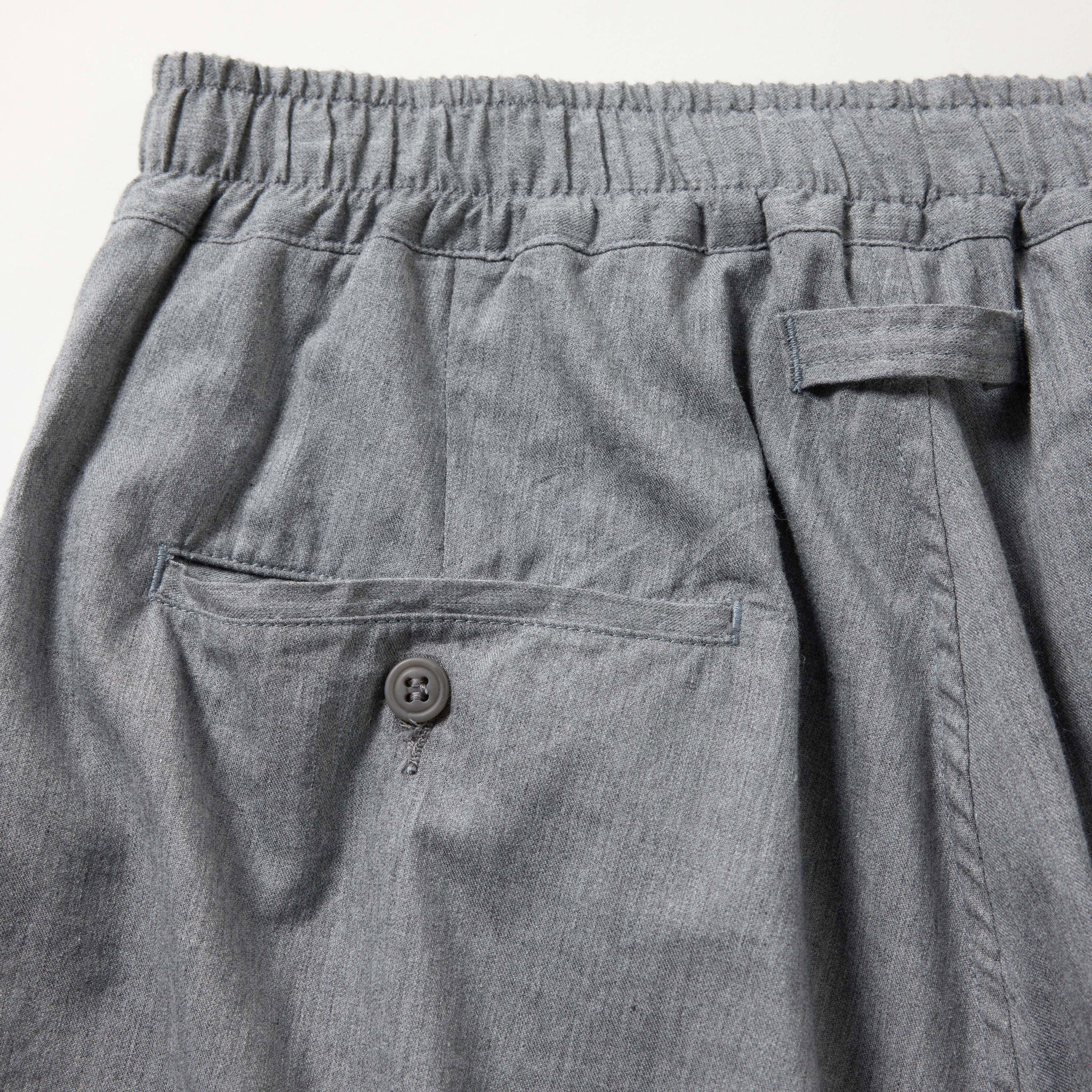 GL42617 / COTTON ×SILK NEL 2TUCK EASY WIDE PANTS – gold